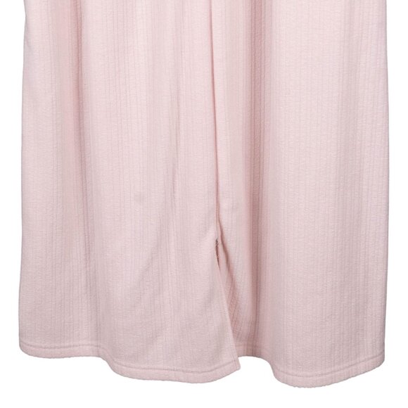 Miss Elaine Robe M Womens Pink Zip Up Embroidered Long Sleeve Pockets Tassel - Picture 4 of 7